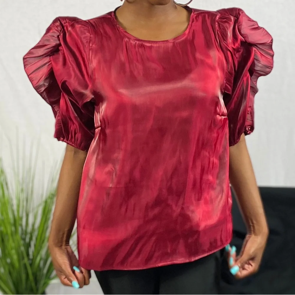 Puffy Ruffle Top - Picture 4 of 4